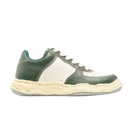 Кроссовки Maison Mihara Yasuhiro Wayne OG Sole Vintage Leather Low Green White, зеленый a11fw713 grnwht | green white