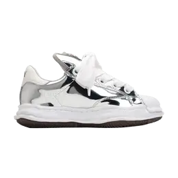 Кроссовки Maison Mihara Yasuhiro Blakey Puffer OG Sole Leather Low Silver, серебряный a12fw723 slv | silver