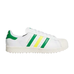 Кроссовки Adidas Superstar Spikeless Golf White Green Yellow, белый ih8533 | white green yellow