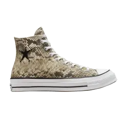 Кроссовки Converse Stussy x Chuck 70 High Snakeskin, желто-коричневый a11674c | snakeskin