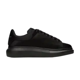 Кроссовки Alexander McQueen Oversized Sneaker Black Satin, черный 712133 w4ac0 1000 | black satin
