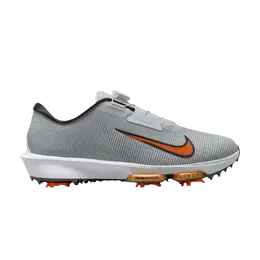 Кроссовки Nike Air Zoom Infinity Tour 2 Golf Wide Pure Platinum Safety Orange, серый hq2160 001 | pure platinum safety orange