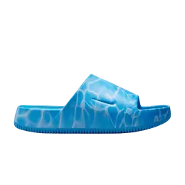 Кроссовки Nike Calm Slide Printed - Antarctica Coast, синий hq1125 400 | printed - antarctica coast
