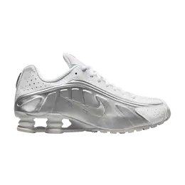 Кроссовки Nike Shox R4 White Metallic Silver, серебряный hq1988 101 | white metallic silver