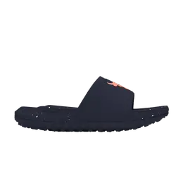 Кроссовки Under Armour Project Rock 3 Slide Midnight Navy Flare Orange, синий 3026034 403