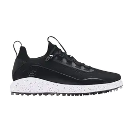 Кроссовки Under Armour Curry 8 Spikeless Golf Black White, черный 3023734 001