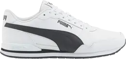 Кроссовки Puma ST Runner v3 Leather White Black, белый 384855 09 | white