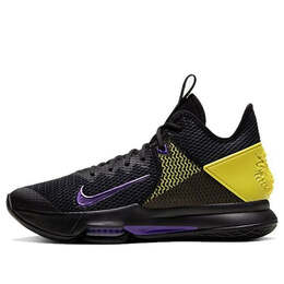 Кроссовки lebron witness 4 ep 'lakers black' Nike, черный cd0188-004 | black/purple