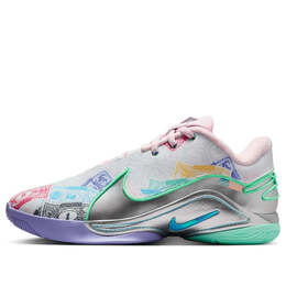 Кроссовки lebron 22 ep 'monopoly' Nike, белый fz1098-100 | white/green glow/pink foam/baltic blue