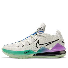 Кроссовки lebron 17 low 'glow in the dark' Nike, белый cd5007-005 | whitegreenpurple