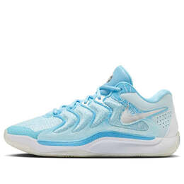 Кроссовки kd 17 ep 'christmas' Nike, синий fz1526-400 | aquarius blue/glacier blue/white/metallic silver
