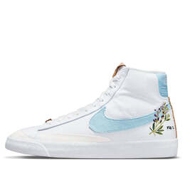 Кроссовки blazer mid '77 'indigo' Nike, белый ci1166-100 | white/obsidian/volt