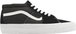 Кроссовки Vans OG Sk8-Mid LX Black White, черный vn0a4bvcba2 | black