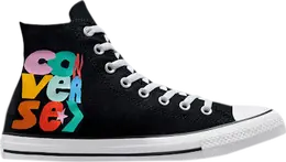 Кроссовки Converse Chuck Taylor All Star High Smiley Floral Print - Black, черный 172864f | black
