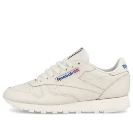 Кроссовки classic leather 'chalk vector blue red' Reebok, мультиколор 100032947 | chalk / vector blue / vector red
