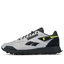Кроссовки classic leather 'grey 2 black' Reebok, серый 100032803 | cold grey 2 / cold grey 7 / core black