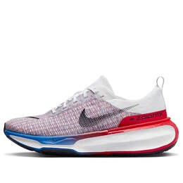 Кроссовки zoomx invincible 3 'white photo blue red' Nike, белый fj3889-100 | white/university red/photo blue/black