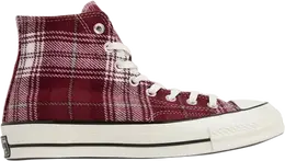 Кроссовки Converse Chuck Taylor All Star 70 Hi Plaid Pack, красный 162403c | red