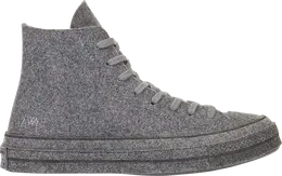 Кроссовки Converse J.W. Anderson x Chuck 70 Hi Top Felt, серый 162844c | grey
