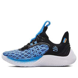 Кроссовки curry flow 9 'sesame street cookie monster' Under Armour, синий 3024248-404 | viral blue / black / white