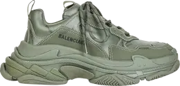 Кроссовки Balenciaga Triple S Sneaker Allover Logo - Dark Green, зеленый 536737 w2fa1 3510 | green