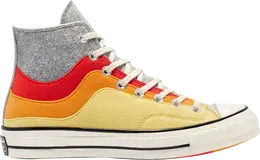 Кроссовки Converse Chuck 70 High Thermo Felt - Storm Front Yellow, разноцветный 169518c | multi-color