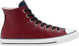 Кроссовки Converse Chuck Taylor All Star High Seasonal Colorblock - Team Red Obsidian, красный 168539c | red