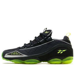 Кроссовки atmos x dmx run 10 'black neon yellow' Reebok, черный cn5937 | black/green