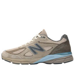 Кроссовки x auralee 990v4 made in usa 'brown' New Balance, серый u990ar4 | grey/white/blue