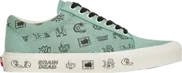 Кеды Vans Brain Dead x Old Skool LX Granite Green, зеленый vn0a38g6n9e | green