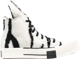 Кроссовки Converse Rick Owens x DRKSHDW TURBODRK Chuck 70 High Zebra, белый a03943c | white
