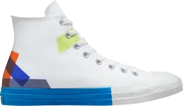 Кроссовки Converse Chuck Taylor All Star High Space Racer - White Kinetic Blue, белый 173184f | white