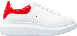 Кроссовки Alexander McQueen Oversized Sneaker Red Crocodile, белый 625162 whyb8 9676 | white