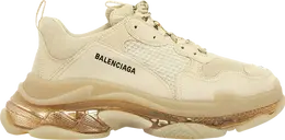 Кроссовки Balenciaga Triple S Sneaker Clear Sole - Off White, белый 541624 w2fb1 9005 | white