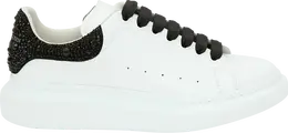 Кроссовки Alexander McQueen Oversized Sneaker White Black Crystal, белый 662654 wia4u 9581 | white