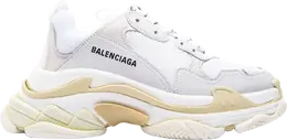 Кроссовки Balenciaga Triple S Sneaker White Tan 2018, белый 534217 w09e1 9000 | white