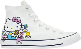 Кроссовки Converse Hello Kitty x Chuck Taylor All Star High Flowers, белый 164629c | white