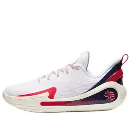 Кроссовки curry 12 'podium white' Under Armour, белый 6000198-100 | white/midnight navy/red