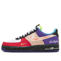 Кроссовки air force 1 '07 lv8 'what the la' Nike, белый ct1117-100 | whiteredpurple