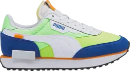 Кроссовки Puma Future Rider Play On Jr White Fizzy Lime, белый 372349 25 | white