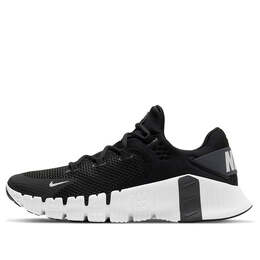 Кроссовки free metcon 4 'black white' Nike, черный ct3886-010 | black/iron grey/volt