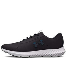 Кроссовки charged rogue 3 storm 'jet grey petrol blue' Under Armour, черный 3025523-100 | black/blue/white