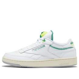 Кроссовки club c 85 pump 'glen green' Reebok, белый gw4794 | white / classic white / glen green