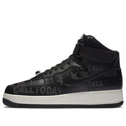 Кроссовки air force 1 high '07 premium 'toll free pack - black' Nike, черный cu1414-001 | black/grey