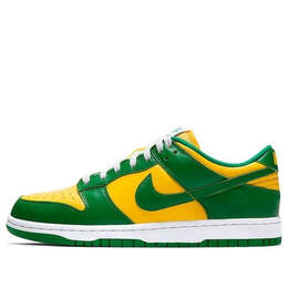 Кроссовки dunk low sp 'brazil' Nike, мультиколор cu1727-700 | varsity maize/pine green-white