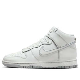 Кроссовки dunk high 'airbrush swoosh' Nike, белый fd6922-100 | white/gray spraypaint