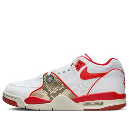 Кроссовки x stussy air flight 89 sp 'habanero red' Nike, белый fd6475-101 | white/habanero red/sail