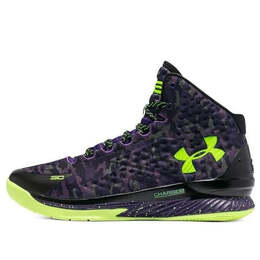 Кроссовки curry 1 retro 'dark matter' Under Armour, черный 3026049-001 | black/purple/green