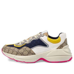 Кроссовки gg rhyton 'beige white yellow' Gucci, коричневый 619891-99wf0-4370 | brown