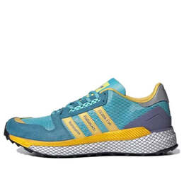 Кроссовки human made x questar 'light aqua' Adidas, голубой gy3018 | light blue/dark blue//yellow/silver